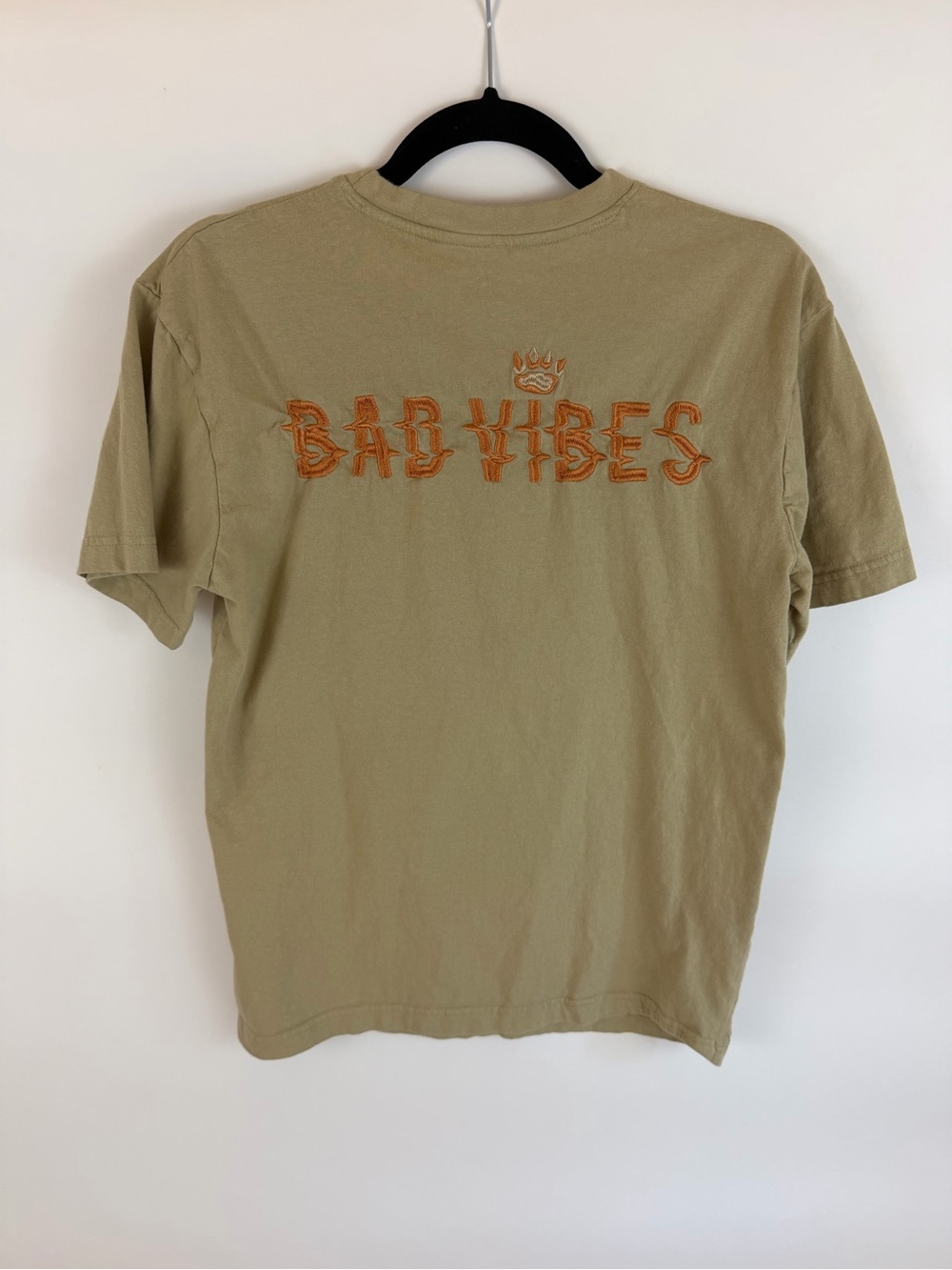 Members Only Bad Vibes Teddy Bear Graphic T-Shirt S/P Tan - Picture 8 of 9